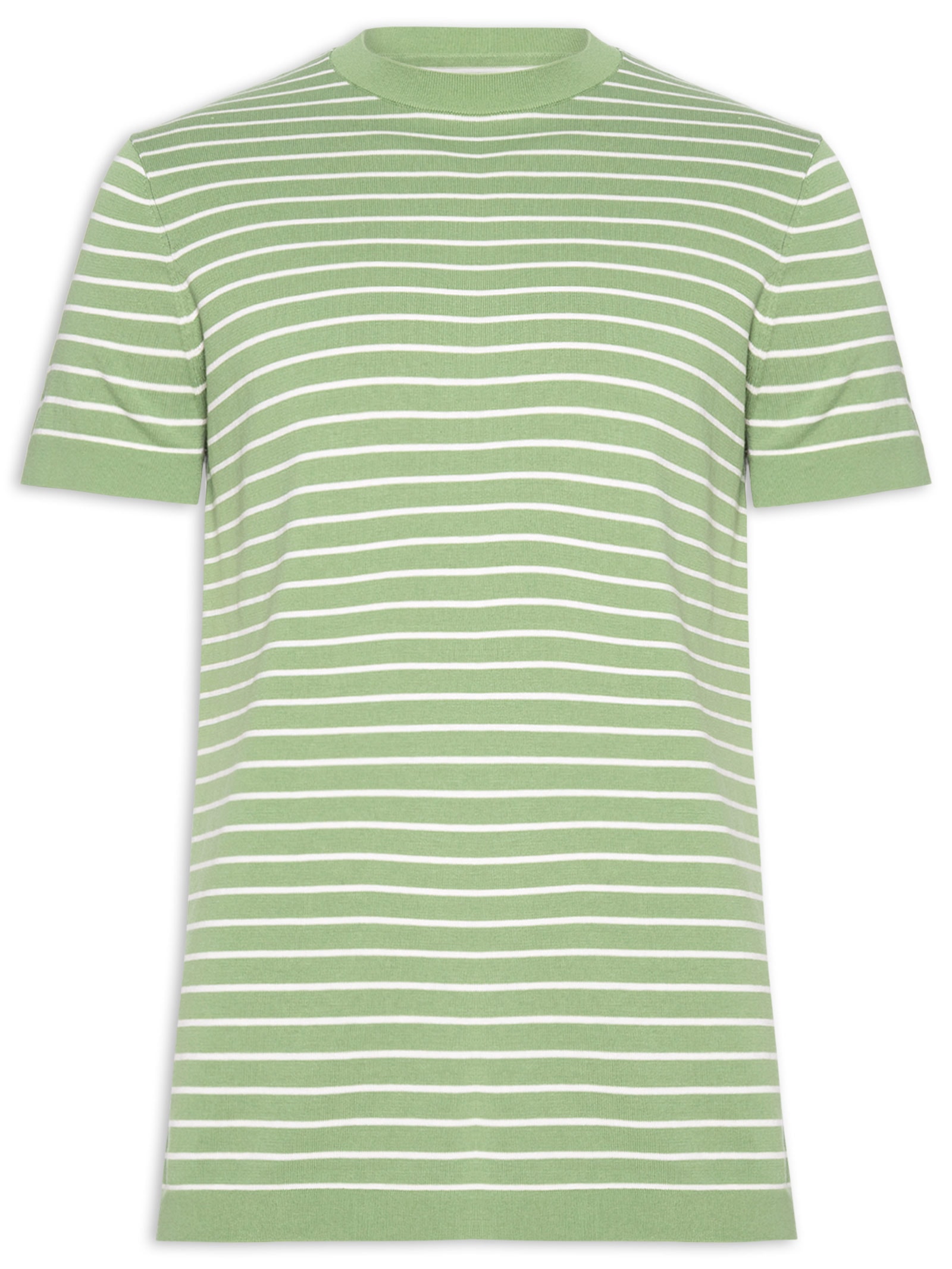 Camiseta Masculina Tricot Listra Viena Verde Foxton