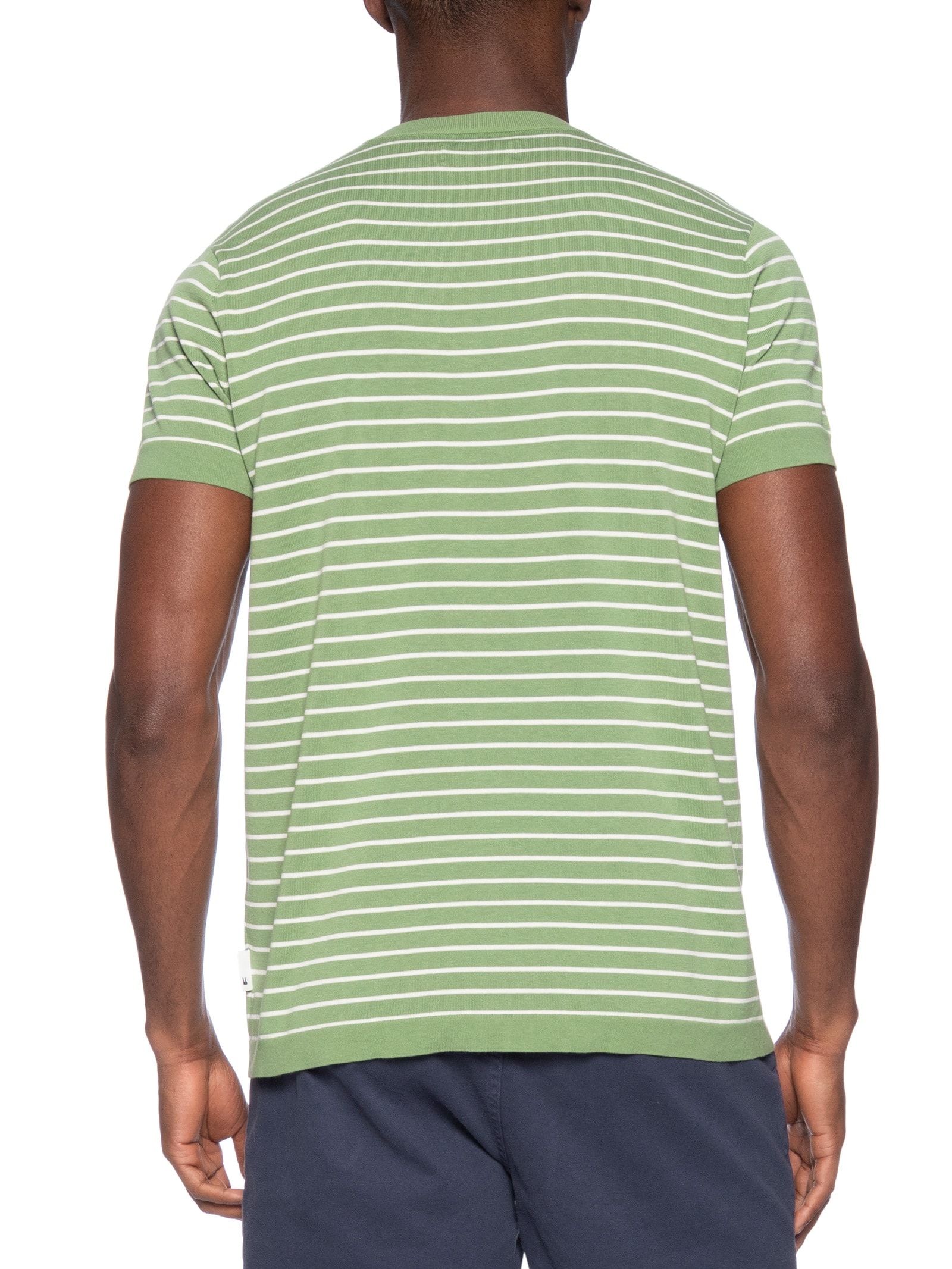 Camiseta Masculina Tricot Listra Viena Verde Foxton