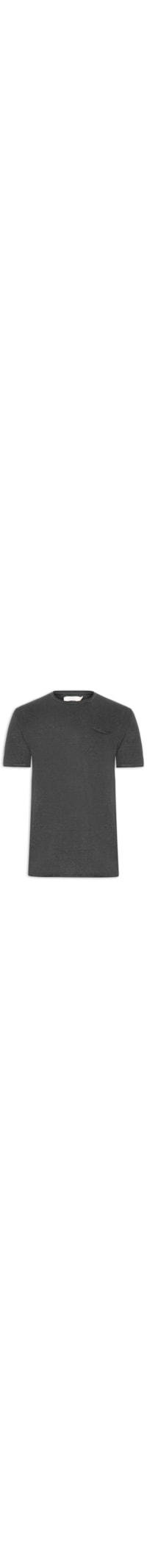 Camiseta Masculina Tricot Mescla Roman - Preto