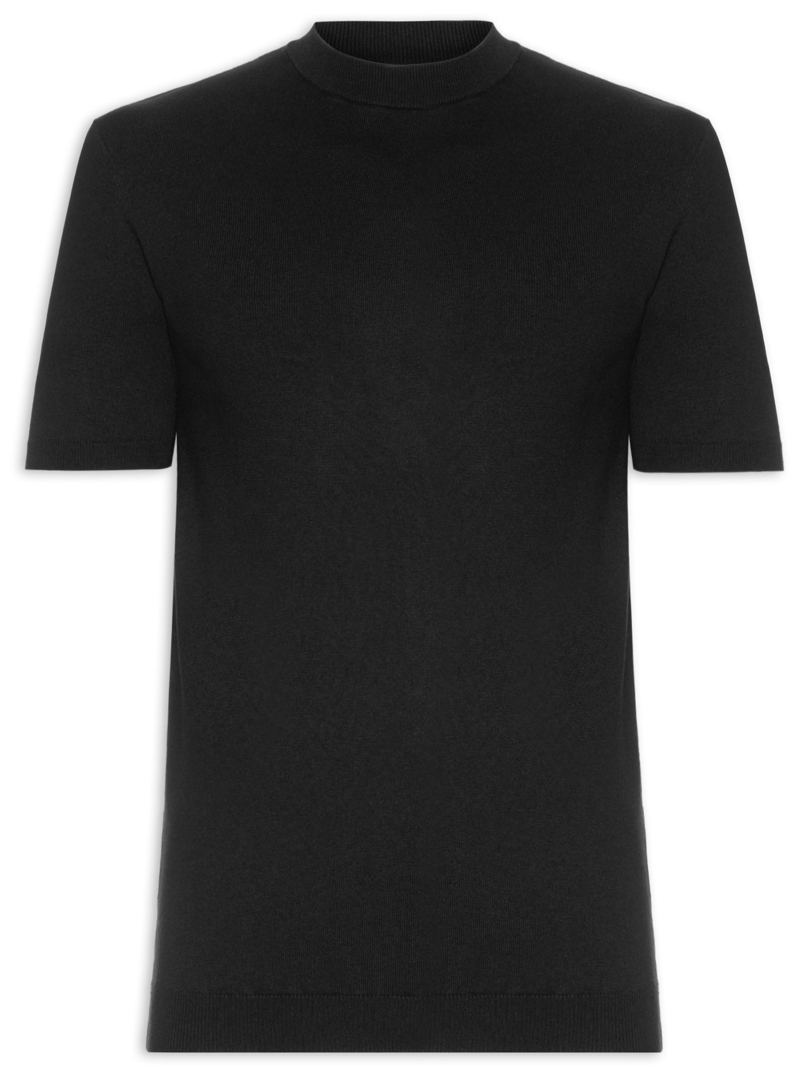 Camiseta Masculina Tricot Tencel Preto Oficina Reserva