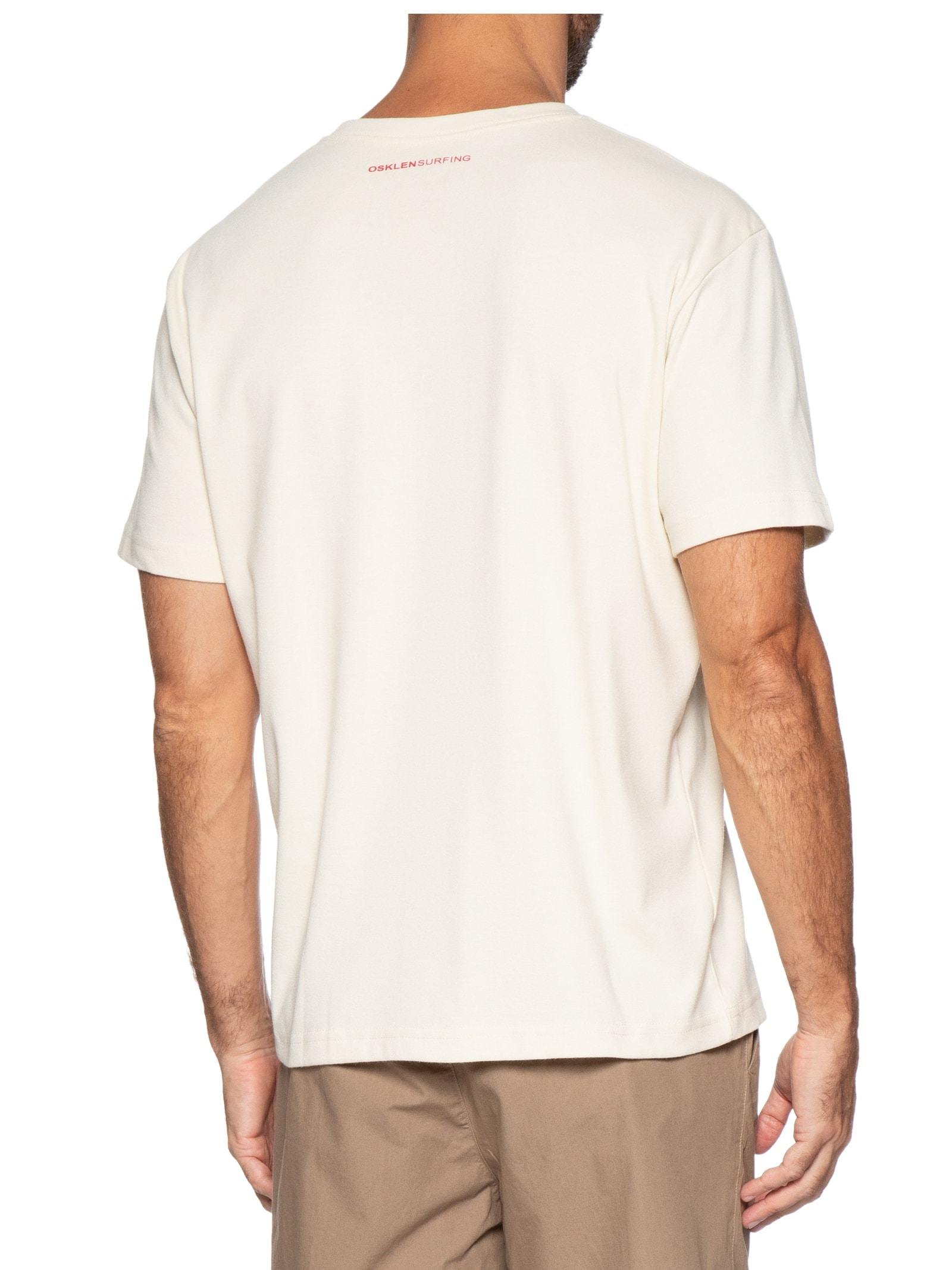 Camiseta Masculina Tridente Sunset Bege Osklen