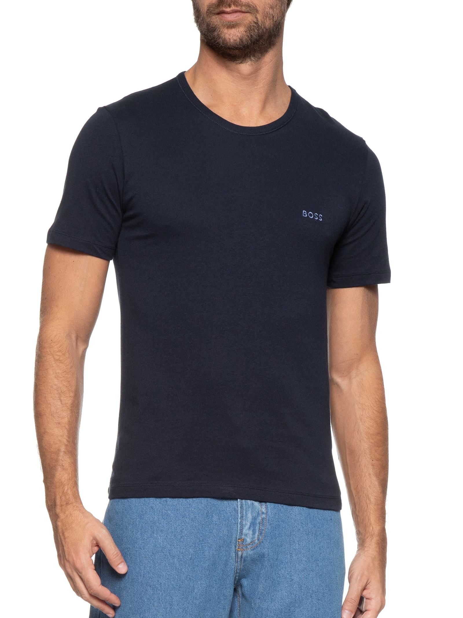 Camiseta Masculina Trn Classic 3 Peças Preto Boss