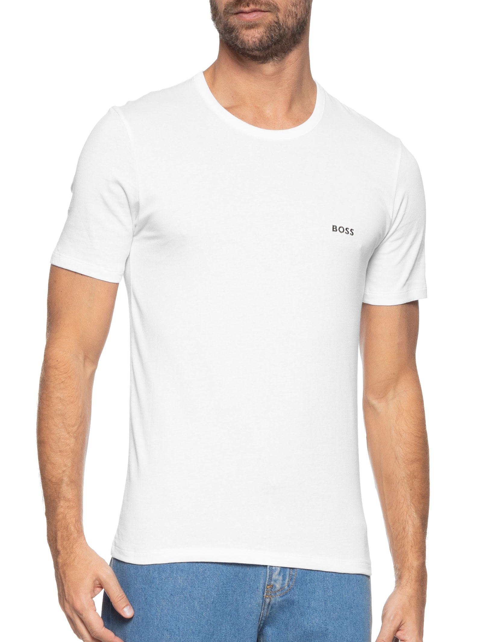 Camiseta Masculina Trn Classic 3 Peças Preto Boss