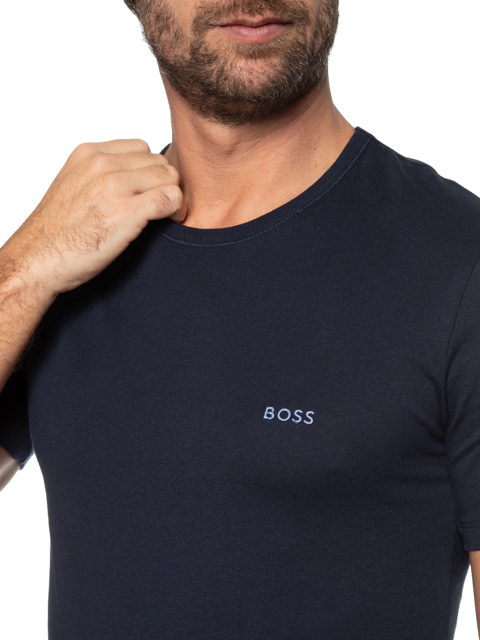 Camiseta Masculina Trn Classic 3 Peças Preto Boss