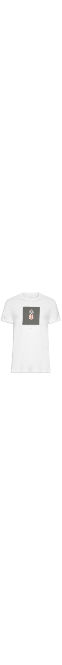 Camiseta Masculina Tropical Geometry - Branco