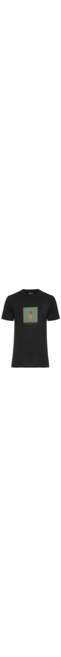 Camiseta Masculina Tropical Geometry - Preto