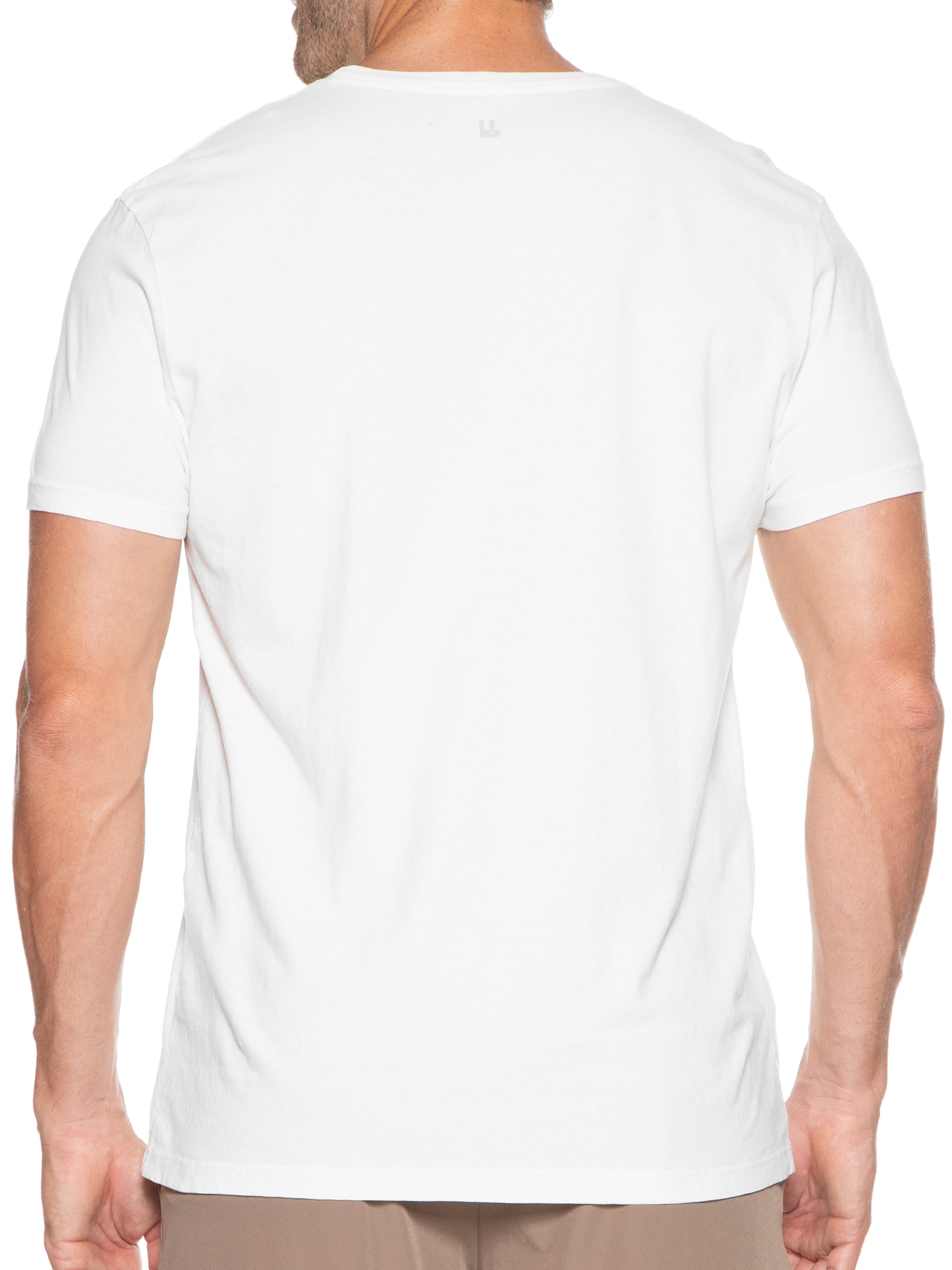 Camiseta Masculina Tropical Society Concreto Branco Foxton