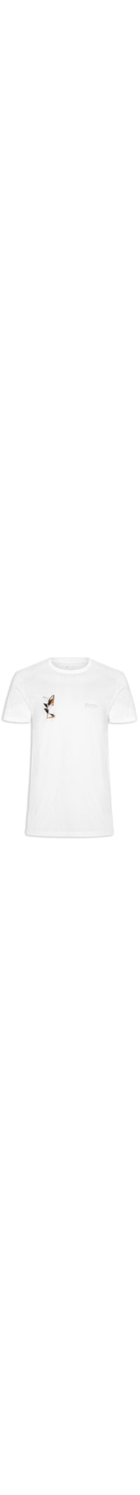 Camiseta Masculina Tropical Society Concreto - Branco