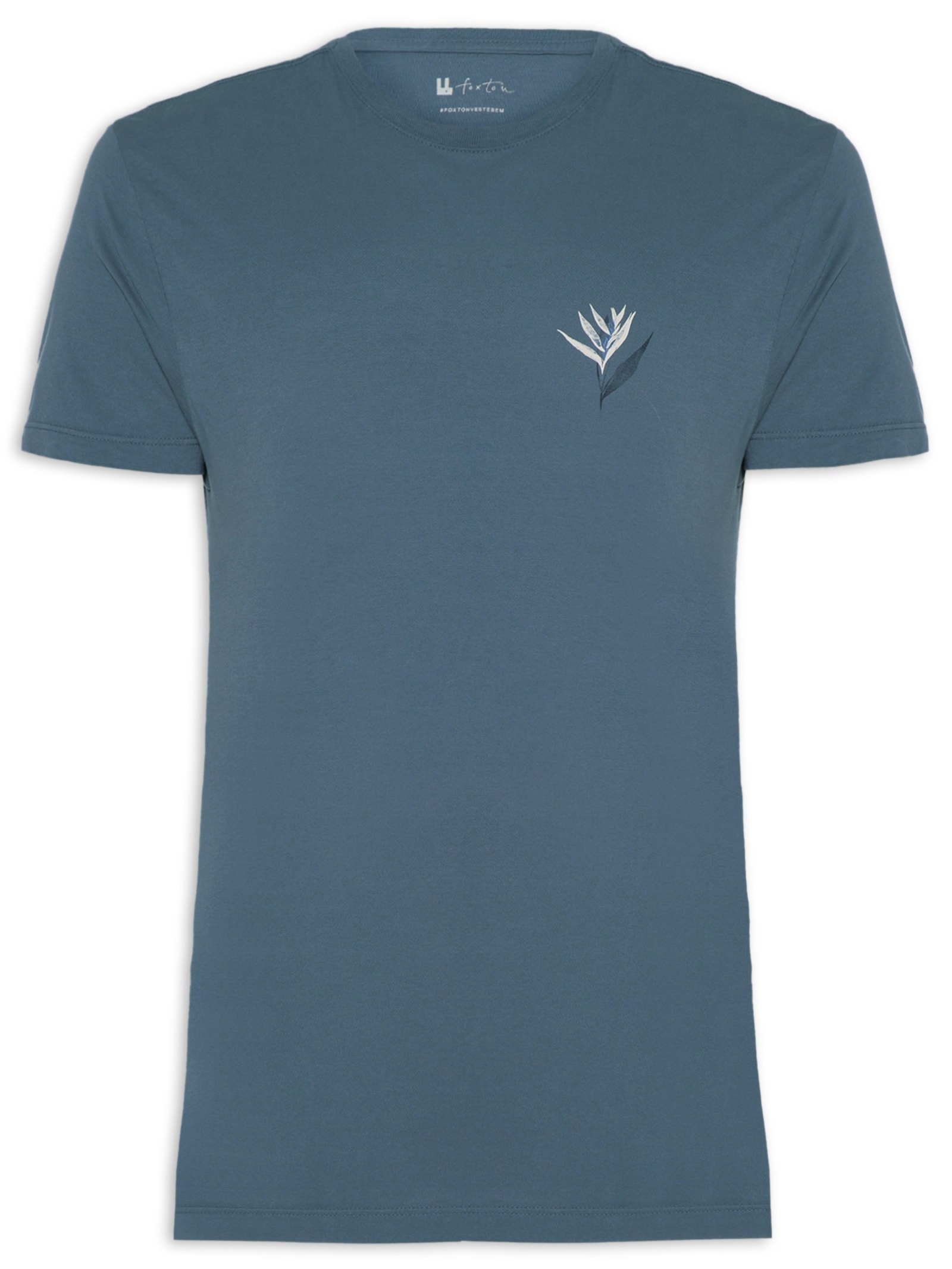 Camiseta Masculina Tropicale Azul Foxton