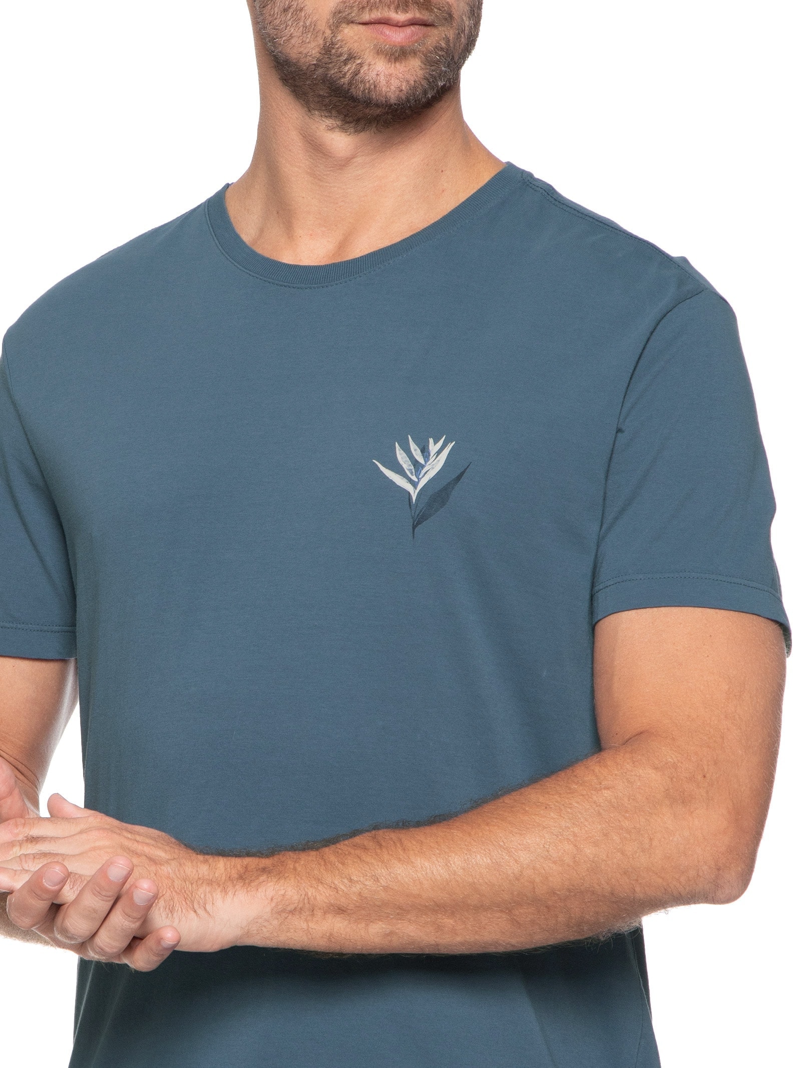 Camiseta Masculina Tropicale Azul Foxton