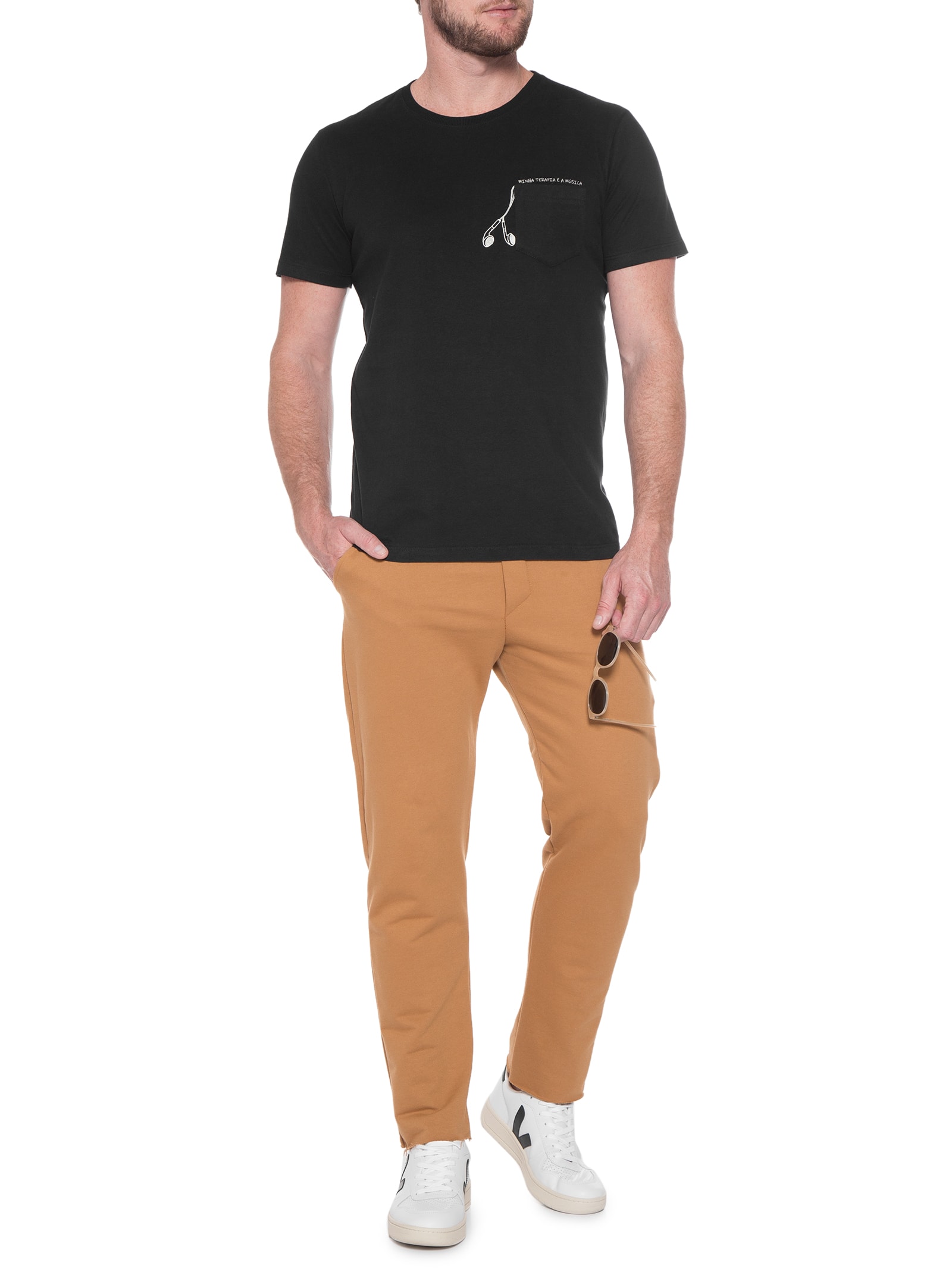 Camiseta Masculina Ts Touch Minha Terapia Preto Limits