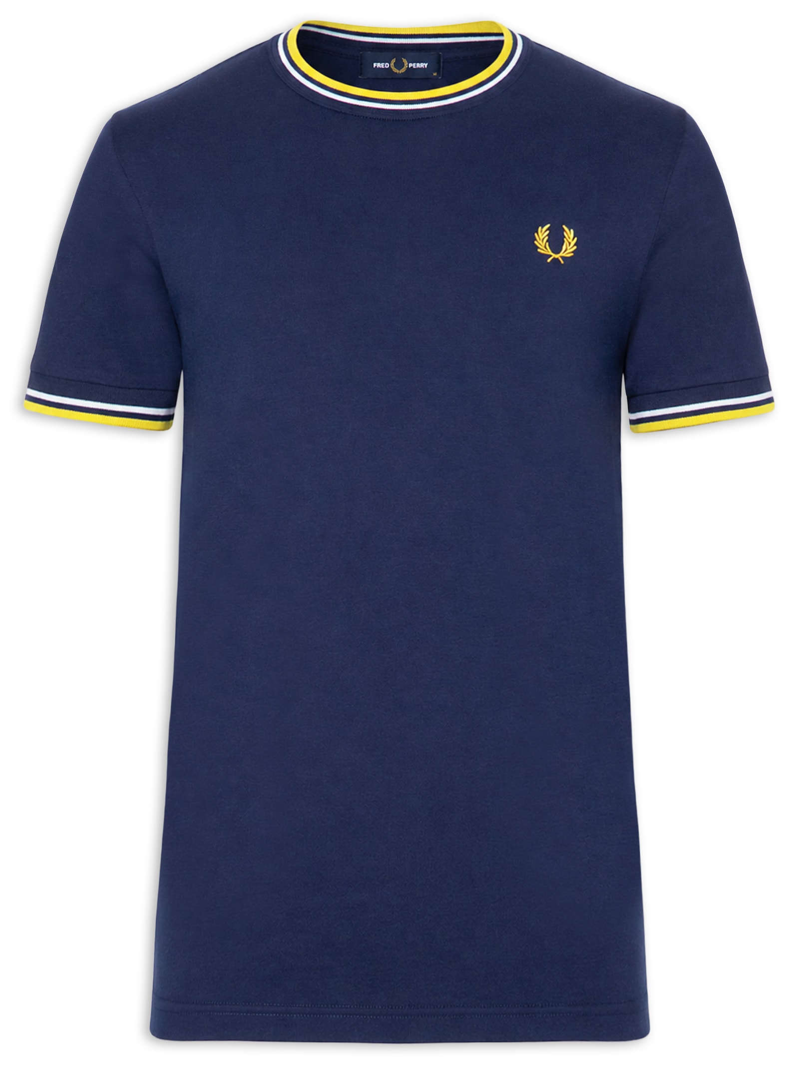 Camiseta Masculina Twin Tipped Azul Fred Perry