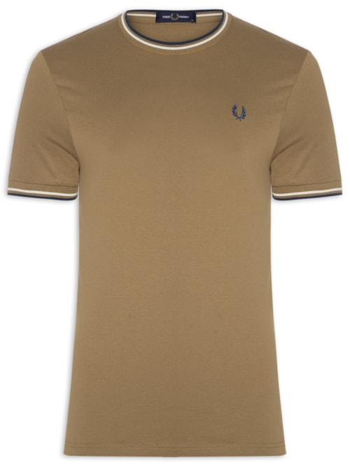 Camiseta Masculina Twin Tipped Regular Fit – Bege
