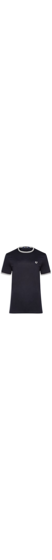 Camiseta Masculina Twin Tipped Regular Fit Em Algodão - Azul