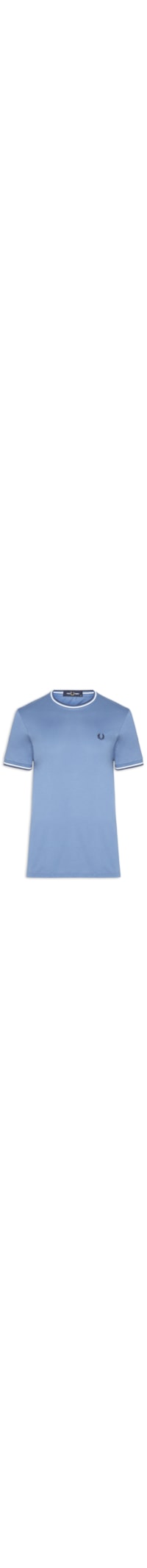 Camiseta Masculina Twin Tipped Regular Fit Em Algodão - Azul
