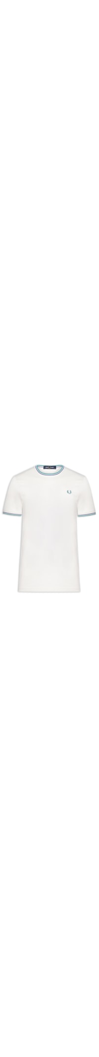 Camiseta Masculina Twin Tipped Regular Fit Em Algodão - Branco