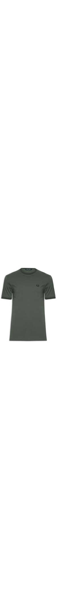 Camiseta Masculina Twin Tipped Regular Fit Em Algodão - Verde