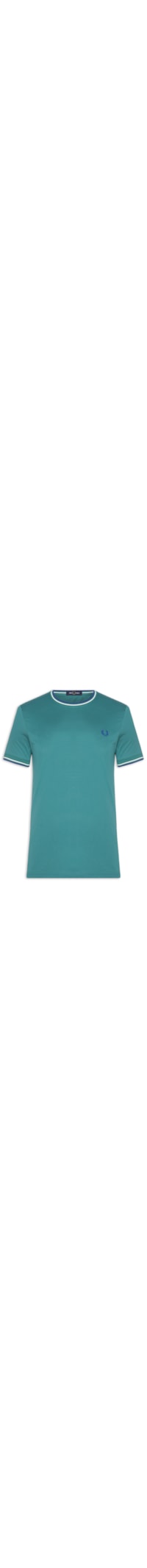 Camiseta Masculina Twin Tipped Regular Fit Em Algodão - Verde