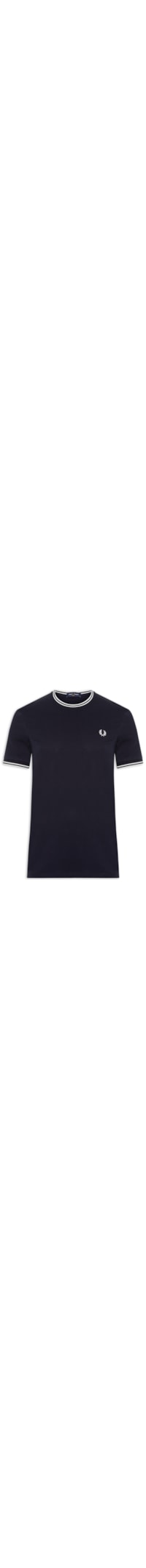 Camiseta Masculina Twin Tipped Regular Fit Em Piquet De Algodão - Azul