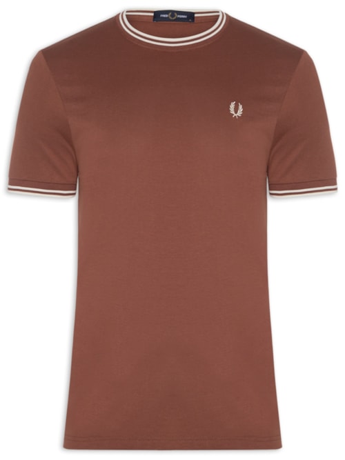 Camiseta Masculina Twin Tipped Regular Fit – Marrom