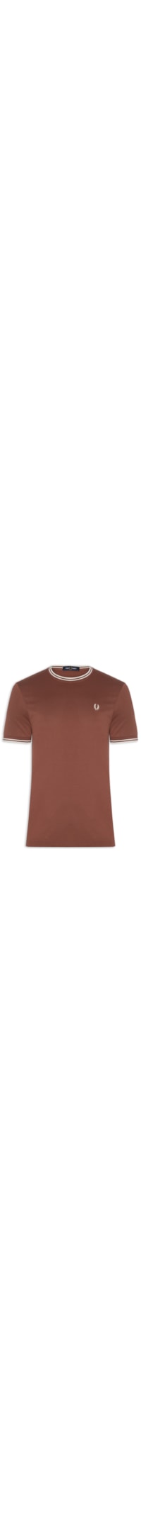 Camiseta Masculina Twin Tipped Regular Fit - Marrom