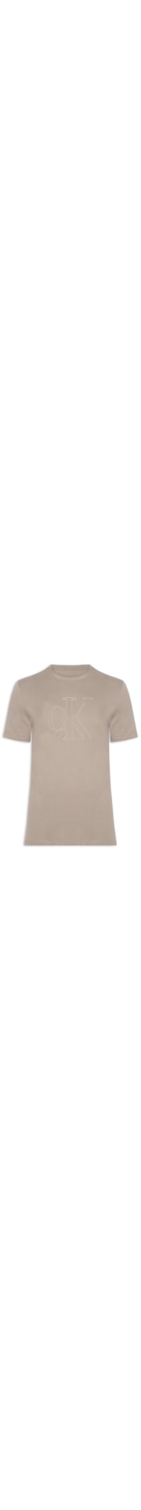 Camiseta Masculina Underwear Manga Curta - Bege