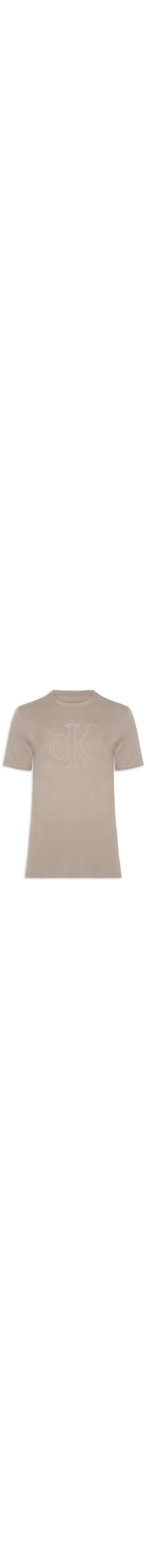 Camiseta Masculina Underwear Manga Curta - Bege