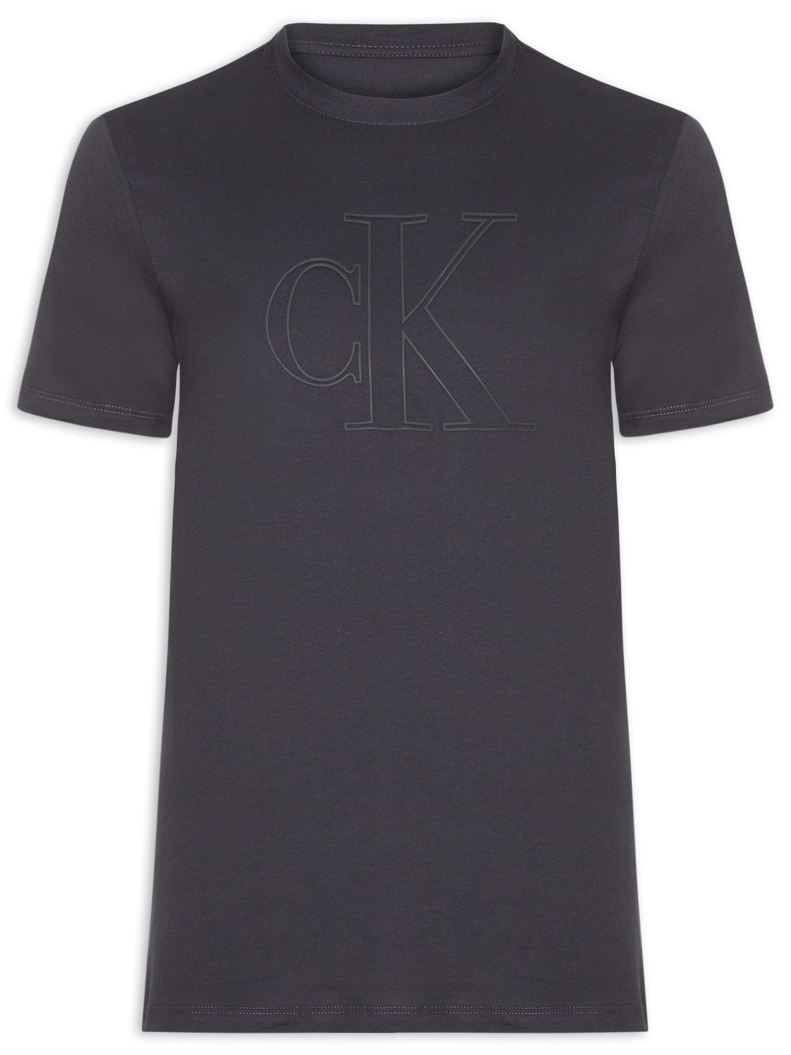 Camiseta Masculina Underwear Manga Curta Cinza Calvin Klein Underwear