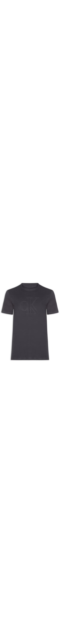 Camiseta Masculina Underwear Manga Curta - Cinza