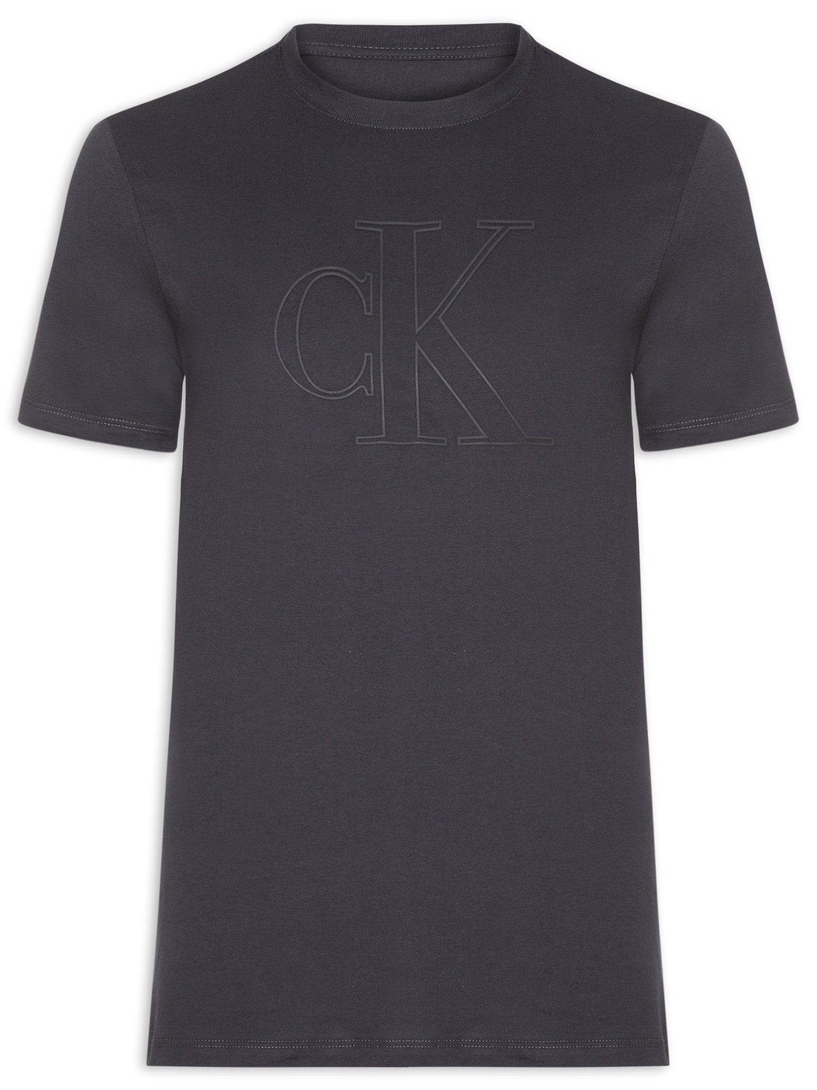 Camiseta Masculina Underwear Manga Curta Cinza Calvin Klein Underwear