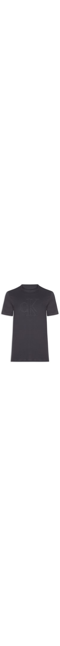 Camiseta Masculina Underwear Manga Curta - Cinza
