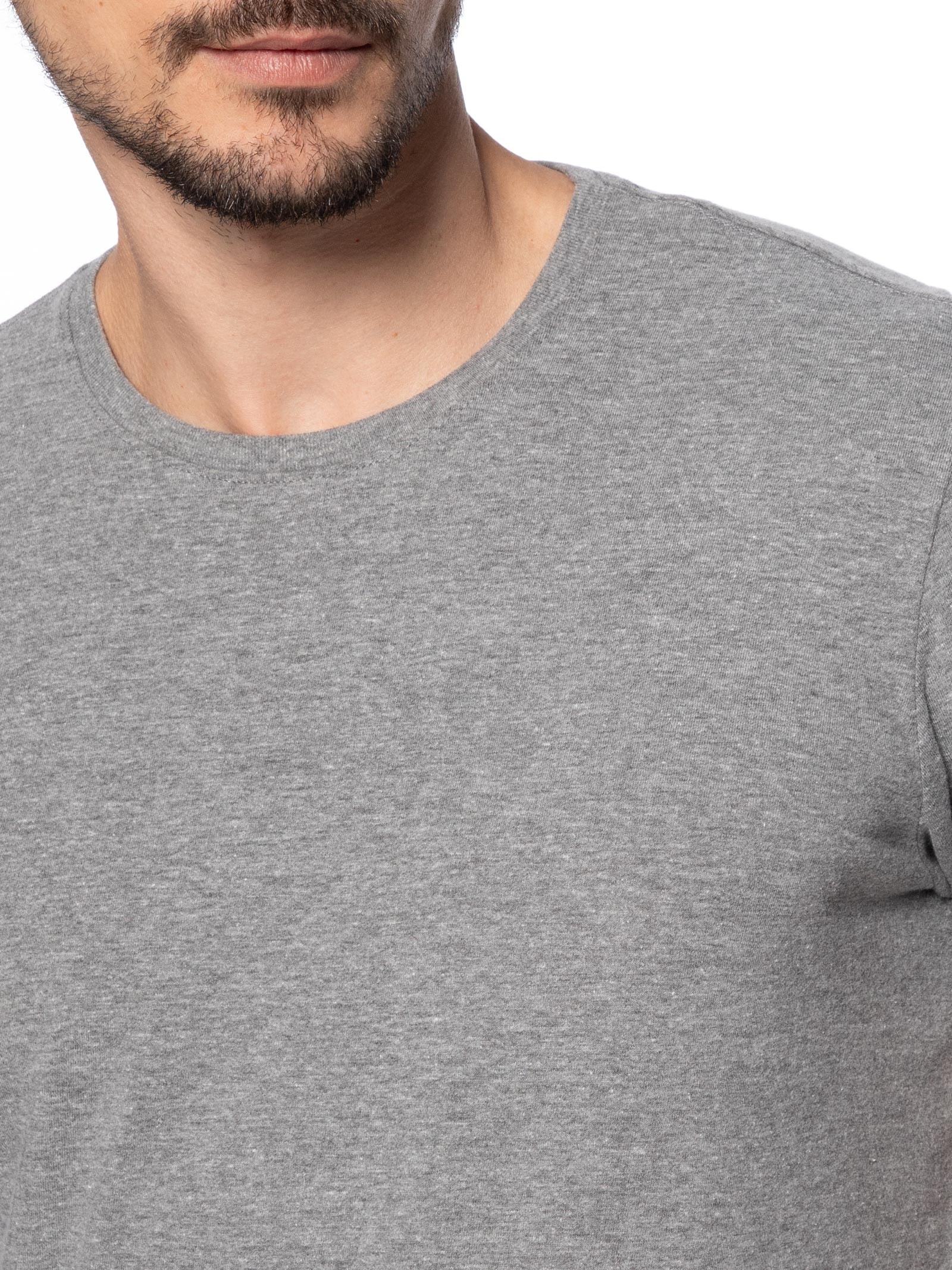 Camiseta Masculina Urban Em Algodão Cinza Pineapple