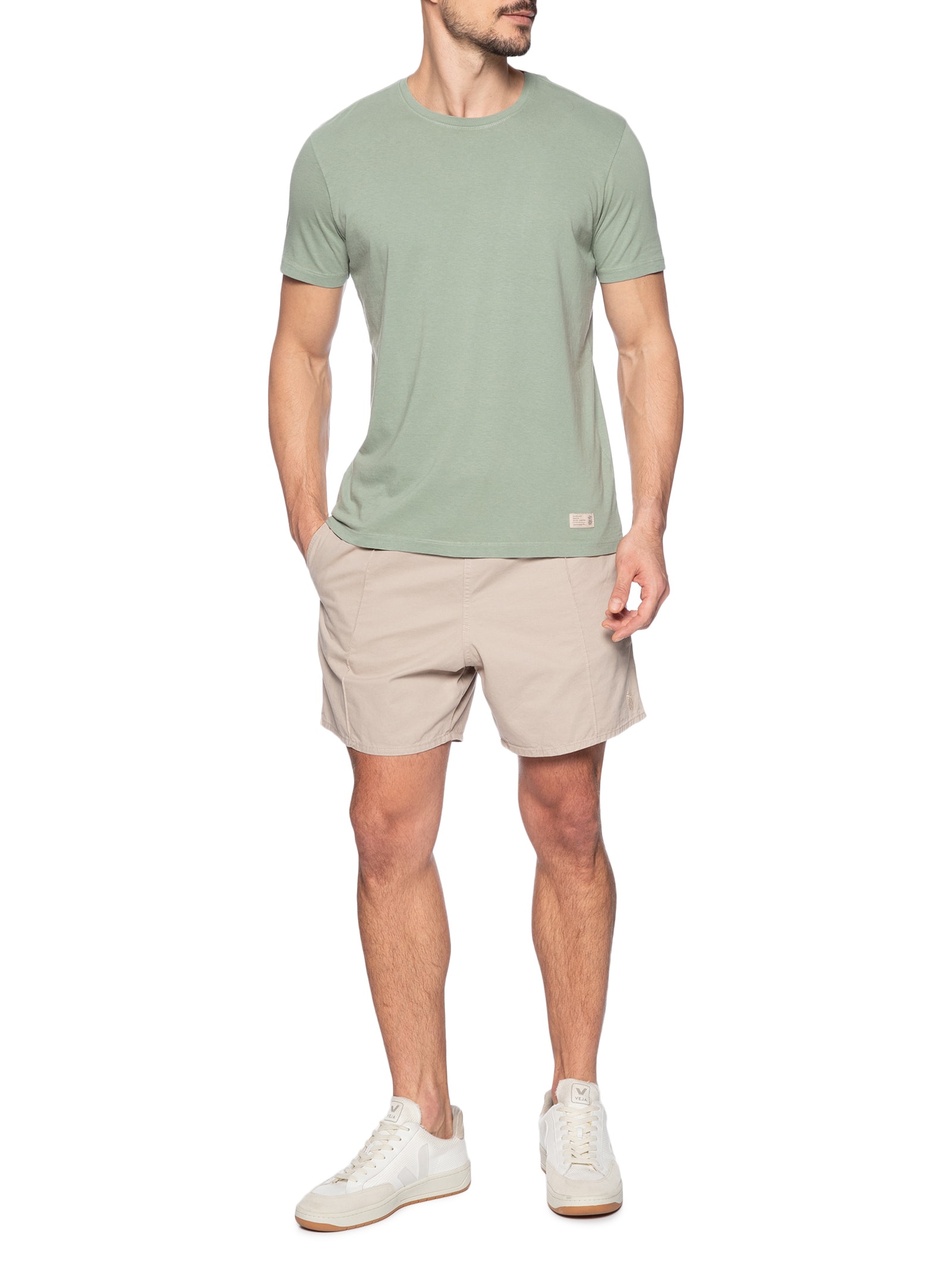 Camiseta Masculina Urban Em Algodão Cinza Pineapple