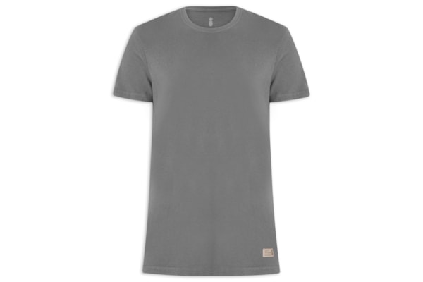 Camiseta Masculina Urban Em Algodão - Cinza