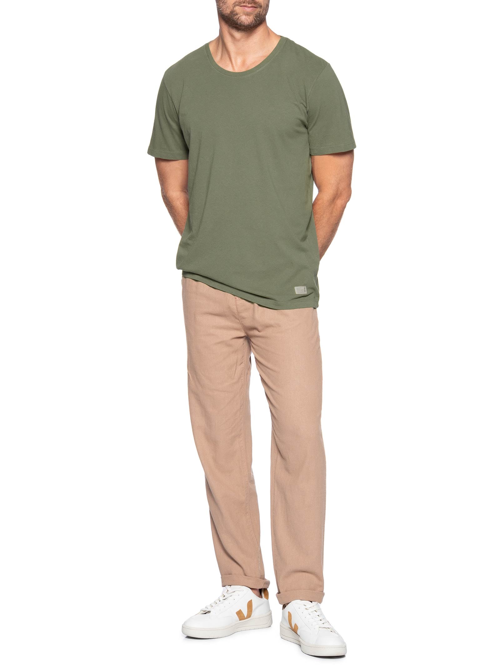 Camiseta Masculina Urban Em Algodão Verde Pineapple