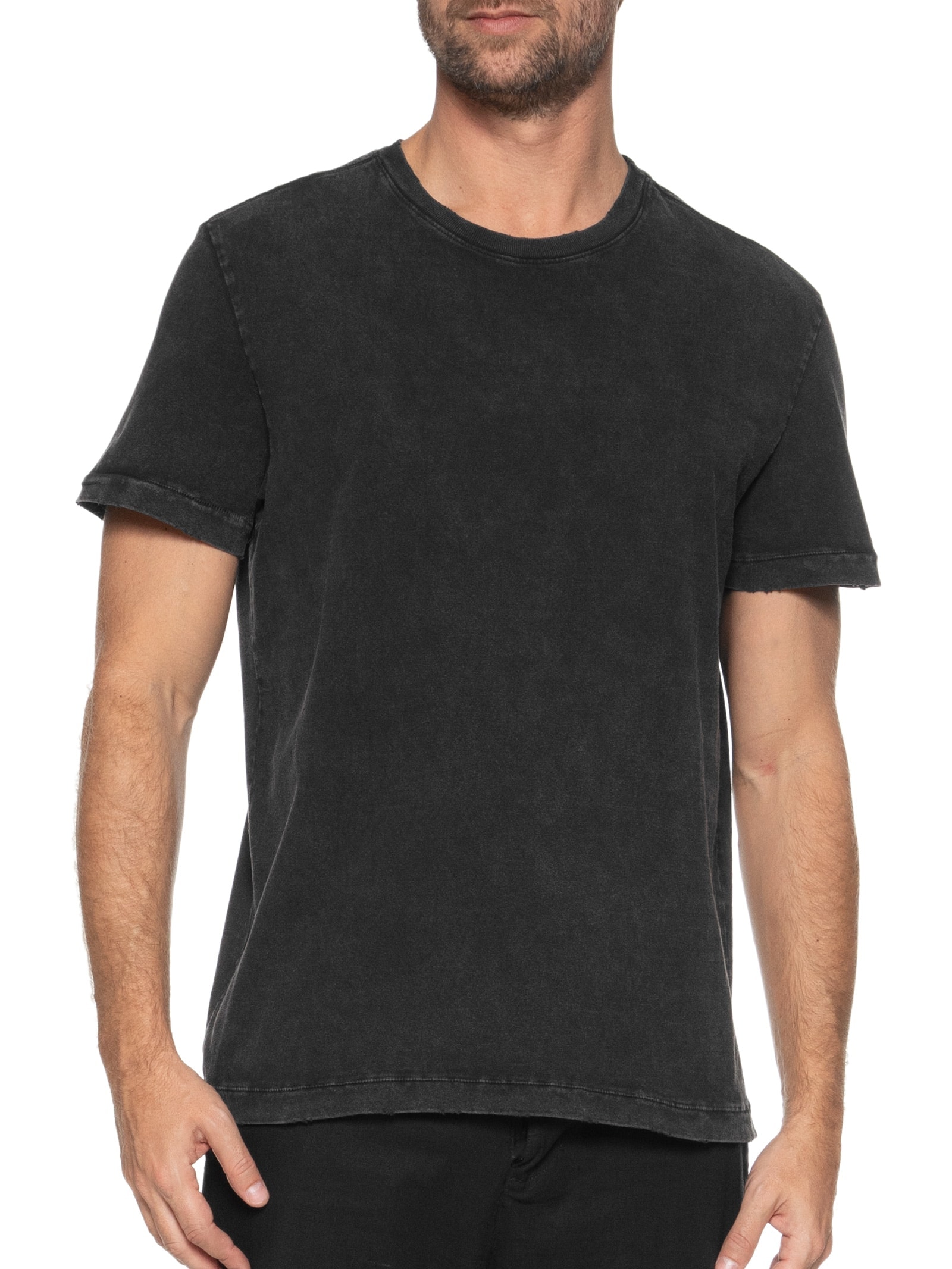 Camiseta Masculina Used Preto Osklen