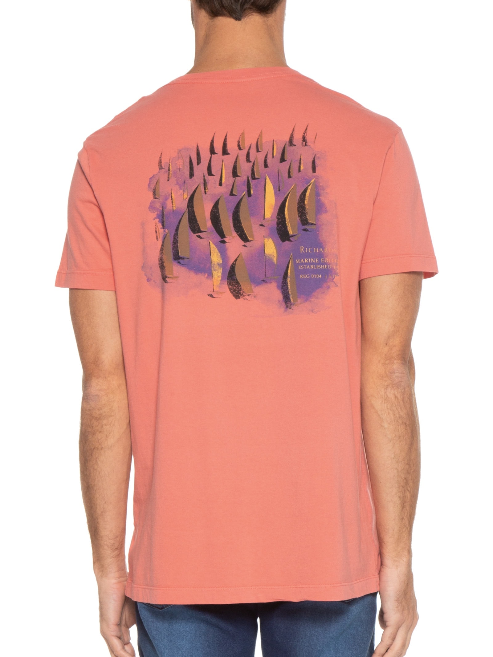 Camiseta Masculina Veleiros Edition Rosa Richards