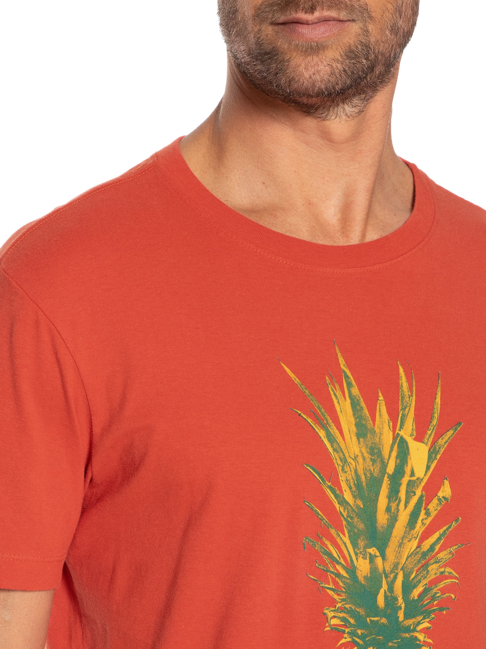 Camiseta Masculina Vintage Abacaxil Vermelho Osklen