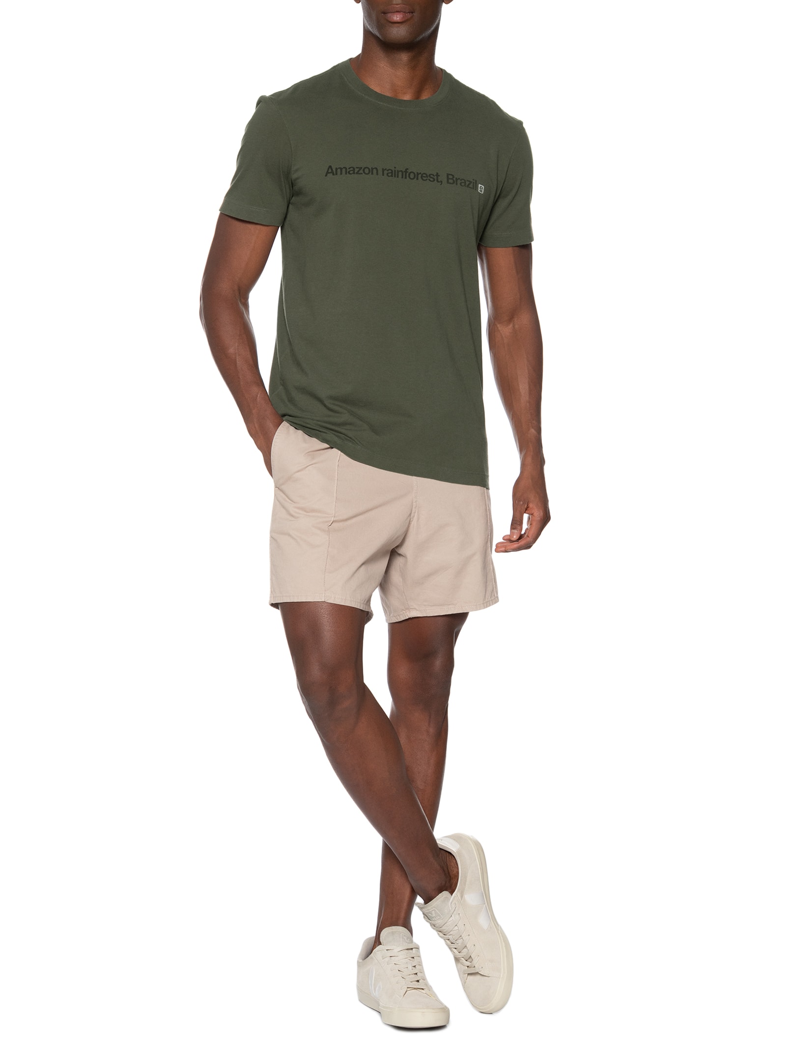 Camiseta Masculina Vintage Amazon Rainforest Verde Osklen