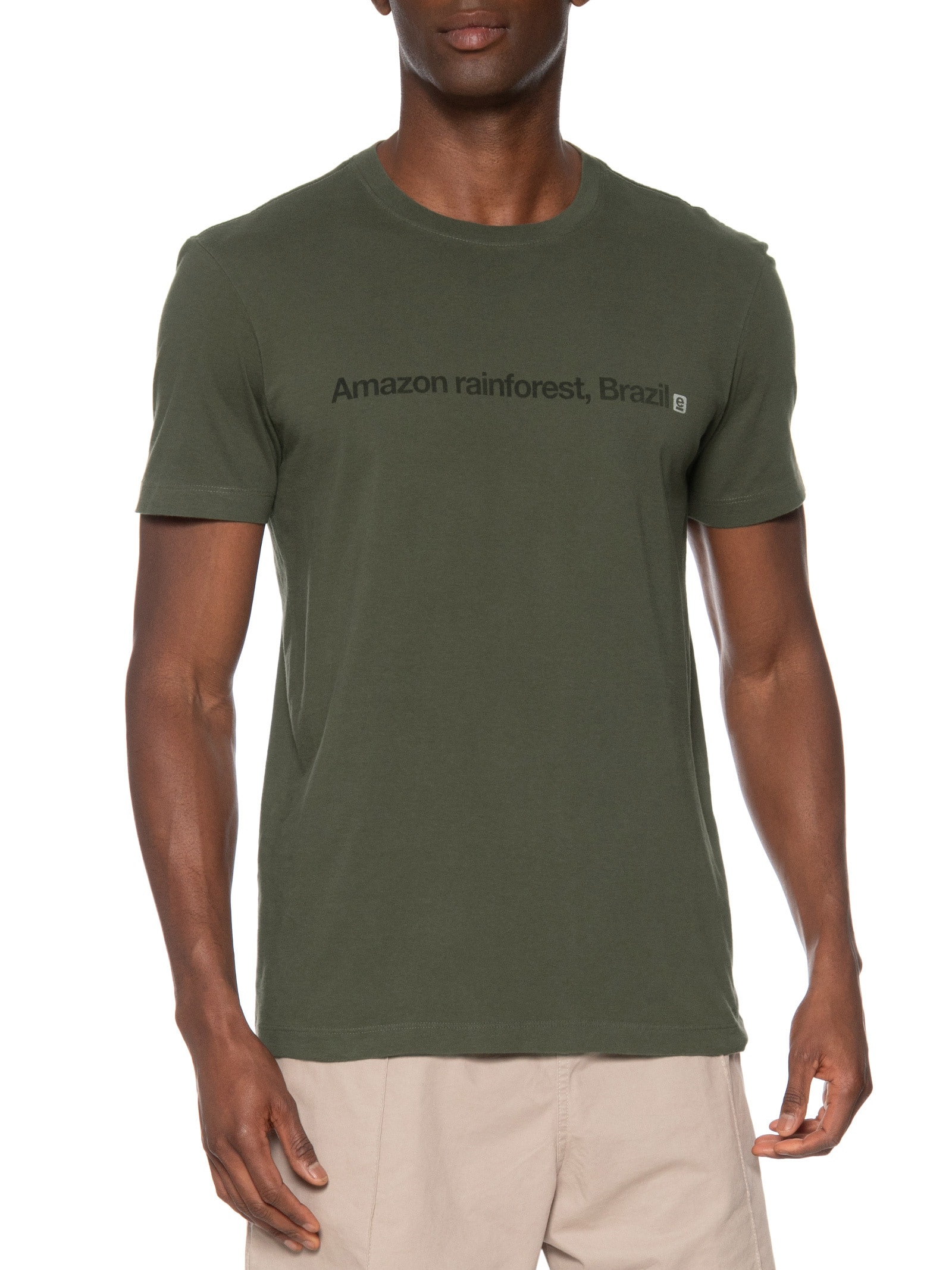 Camiseta Masculina Vintage Amazon Rainforest Verde Osklen