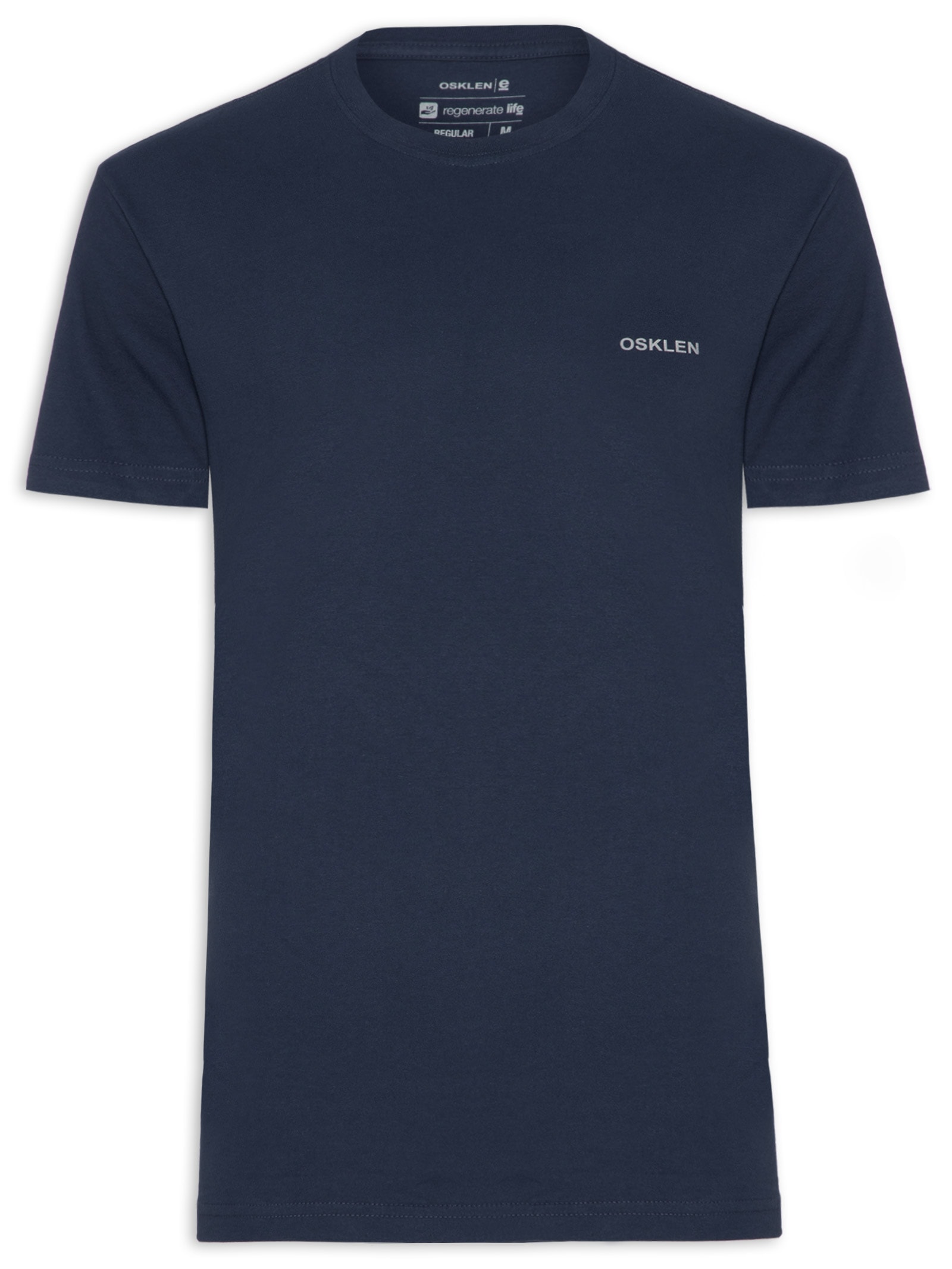 Camiseta Masculina Vintage Antique Manga Curta Azul Osklen