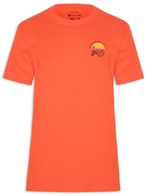 Camiseta Masculina Vintage Arpoador Patch – Laranja