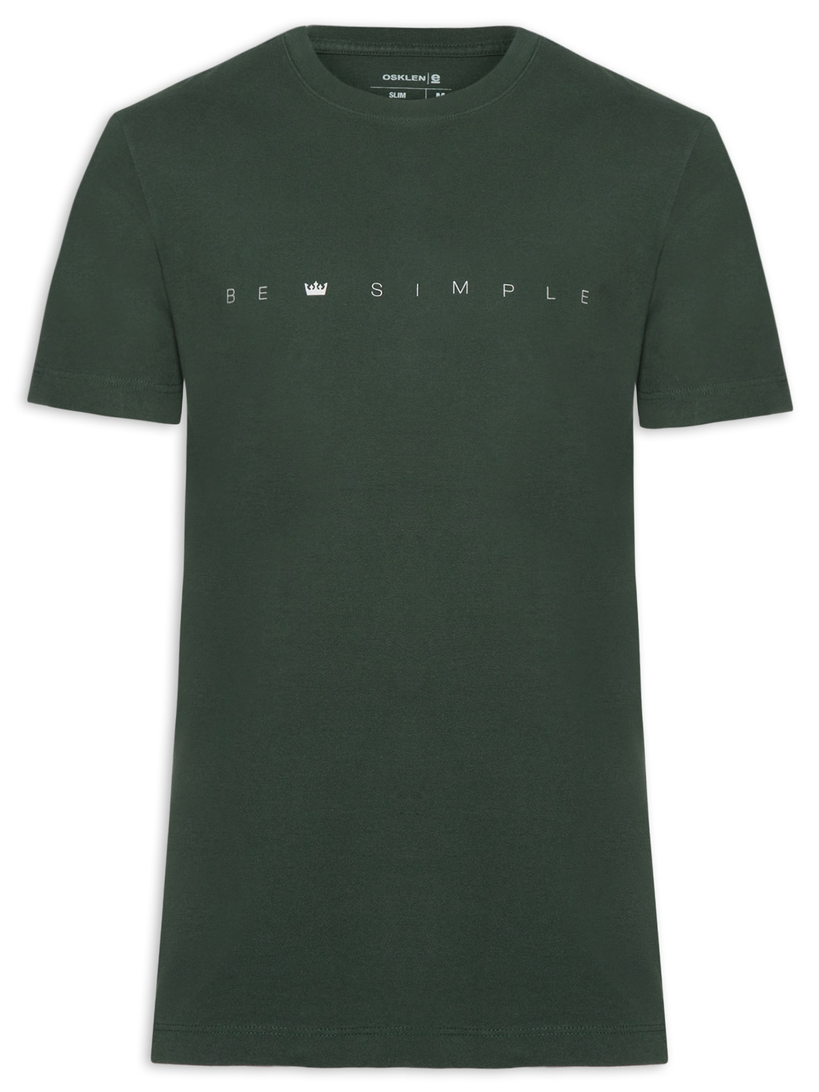 Camiseta Masculina Vintage Be Simple Verde Osklen