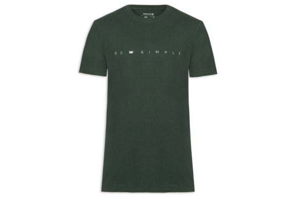 Camiseta Masculina Vintage Be Simple - Verde
