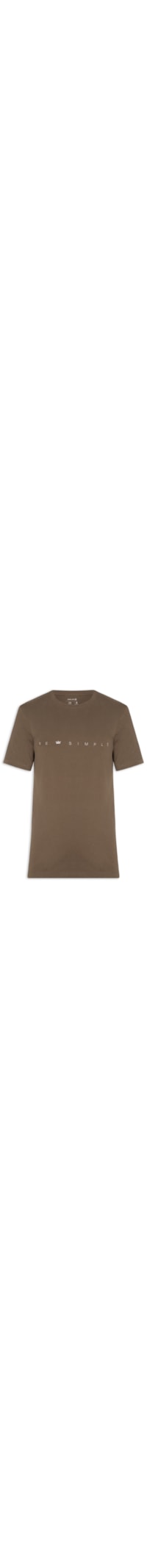 Camiseta Masculina Vintage Be Simple – Marrom