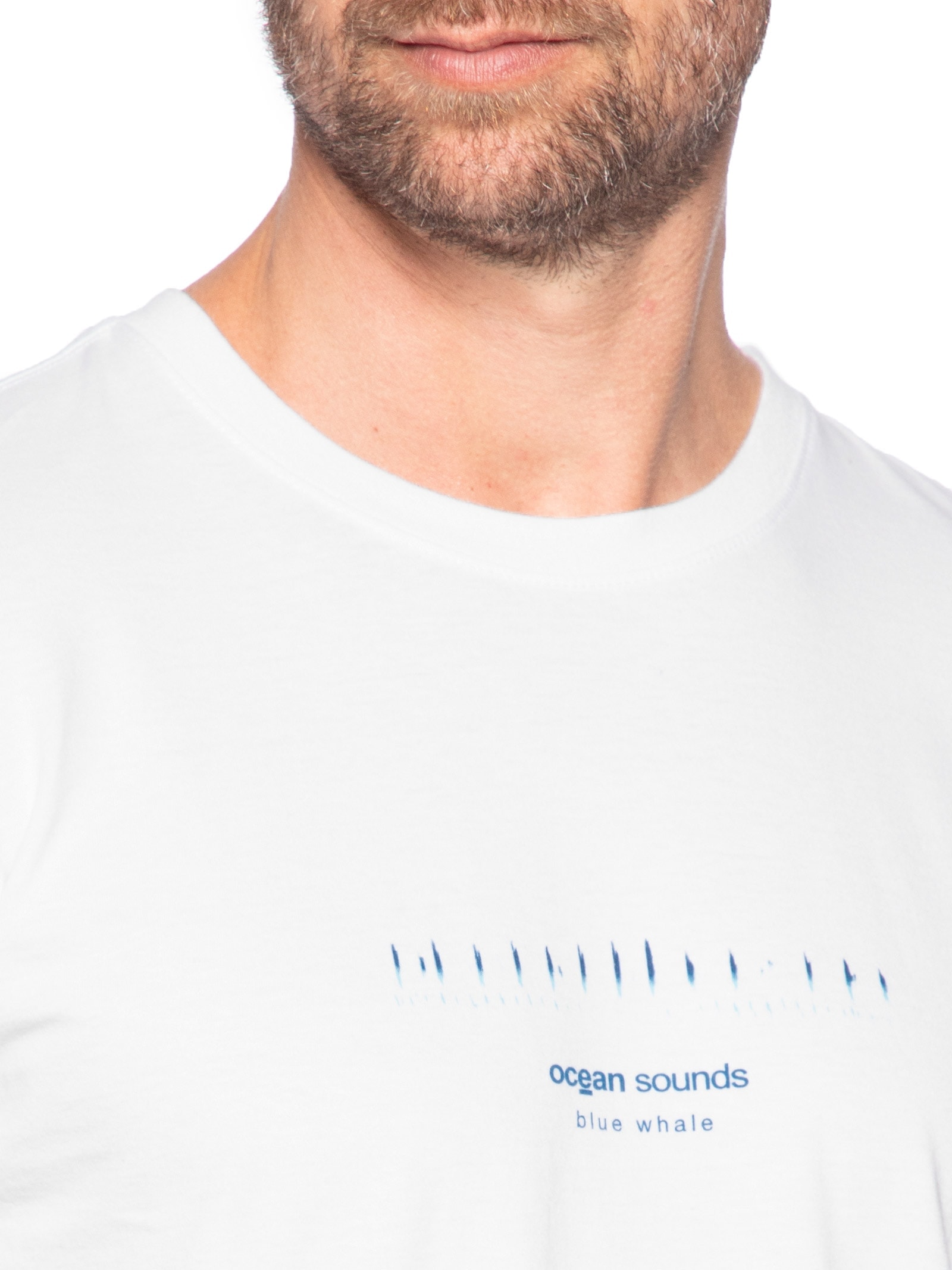 Camiseta Masculina Vintage Blue Whale Branco Osklen