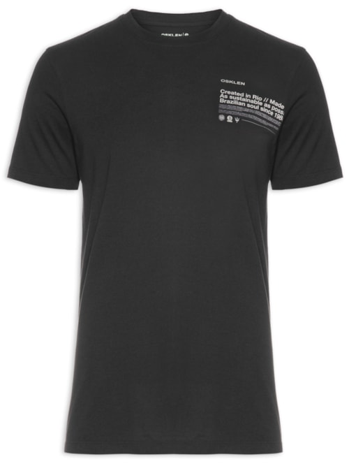 Camiseta Masculina Vintage Branded – Preto