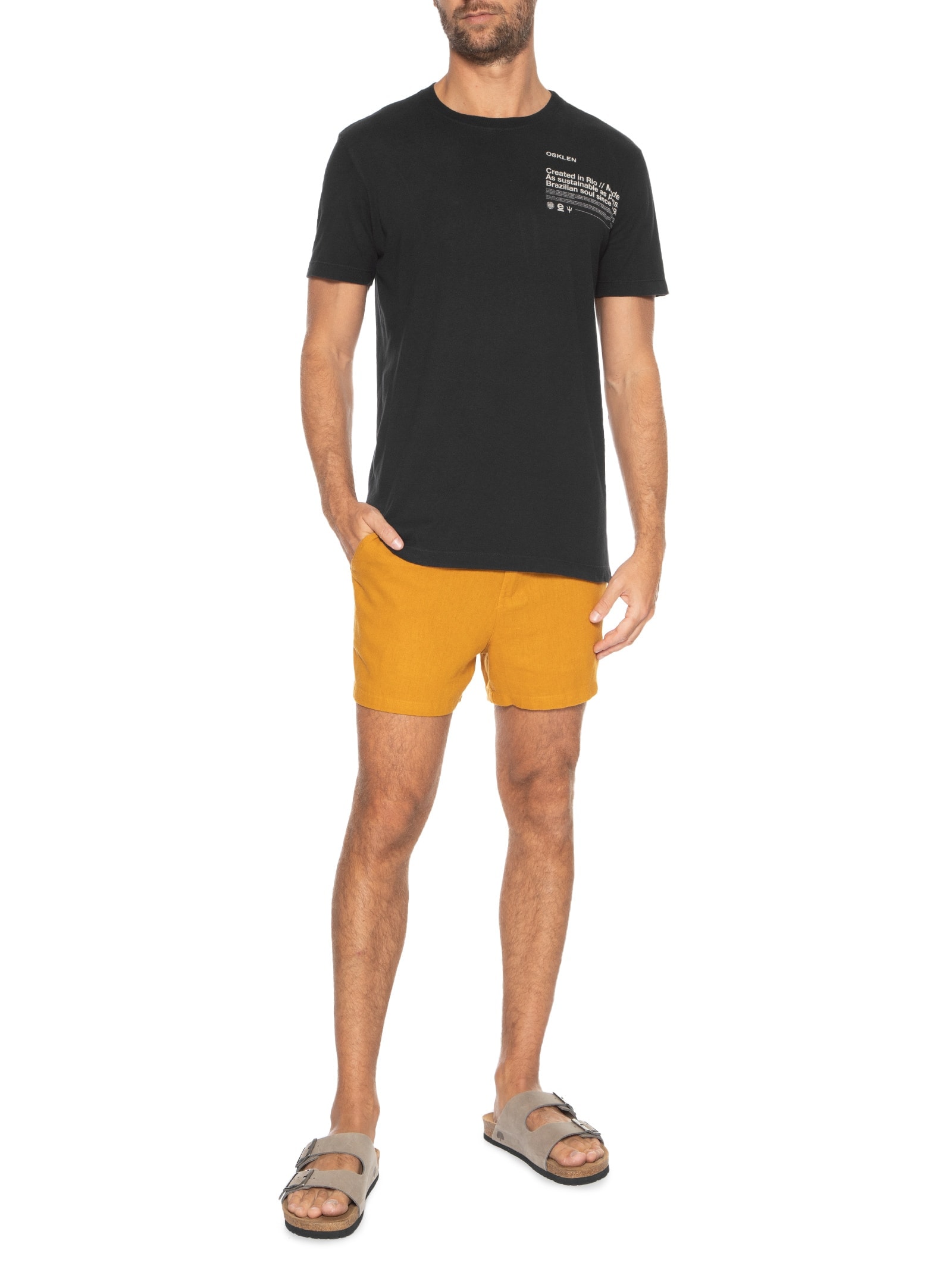 Camiseta Masculina Vintage Branded Preto Osklen