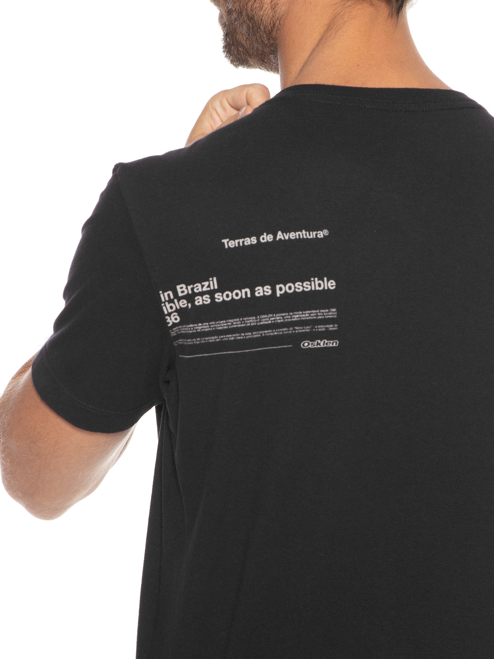 Camiseta Masculina Vintage Branded Preto Osklen