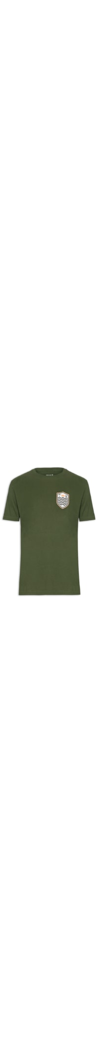 Camiseta Masculina Vintage Brasão - Verde